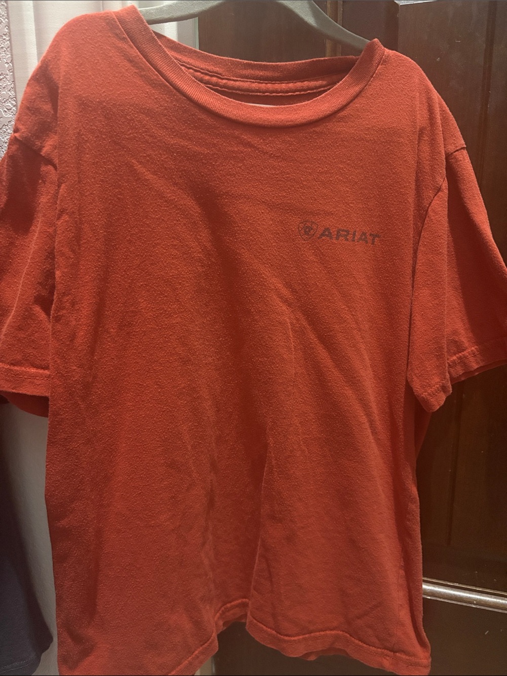 Ariat Burnt Orange Short Sleeve Logo Tee